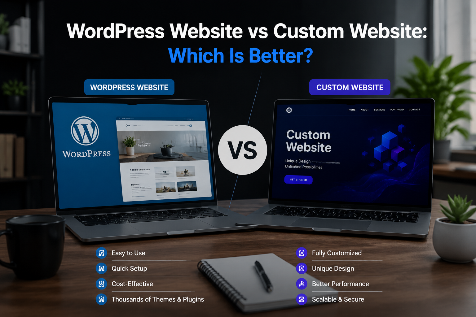 WordPress Website vs Custom Website: Which Is Better?